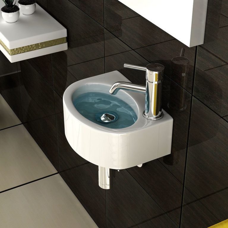 Waschbecken Gäste WC - Waschtisch Gäste WC - Waschtisch mit Unterschrank